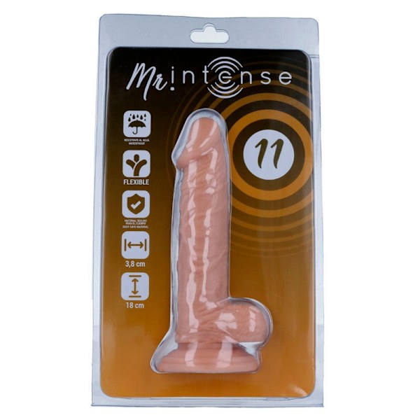 Mr Intense - 11 Realistisk Pik 18 Cm -O- 3,8 Cm