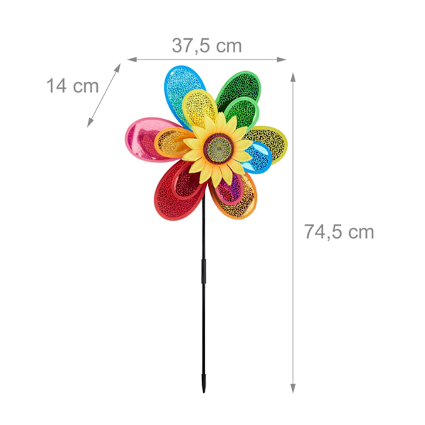 Vindblæst blomst
