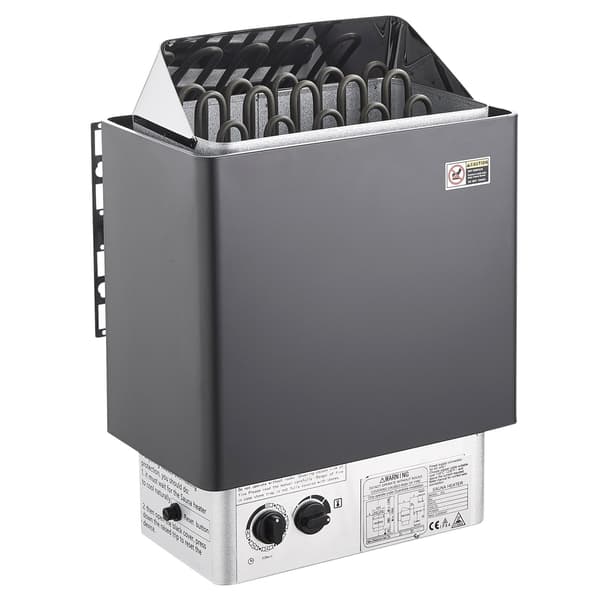 Elektrisk saunaovn 8 kW til 8–12 m³, 400 V, 3 t timer