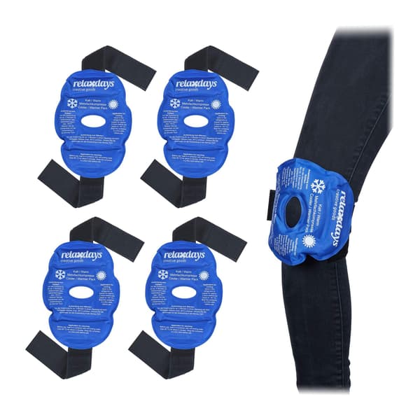 Setti 4 Strap-On geelipolvisuojaa sinisenä
