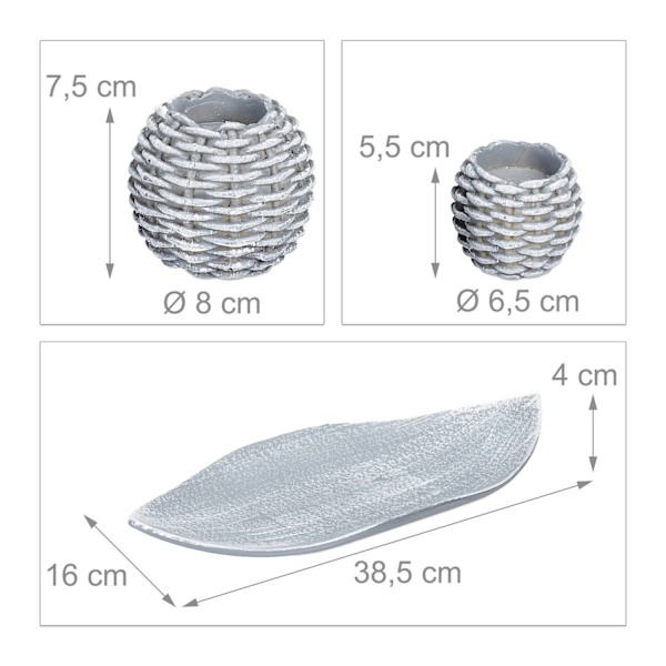 3-pack Ljuslyktor