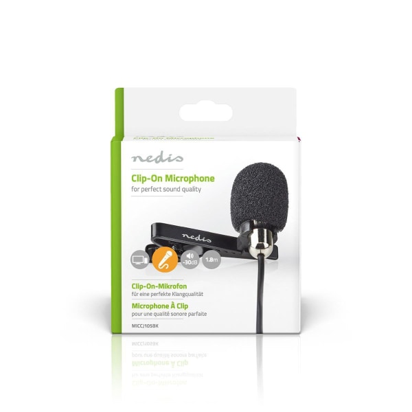 Mikrofon | Brugt til: Desktop / Notebook / Smartphone / Tablet | Kabel | 1x 3.5 mm
