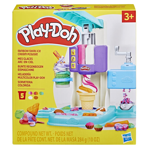 PD RAINBOW SWIRL ICE CREAM PLAYSET
