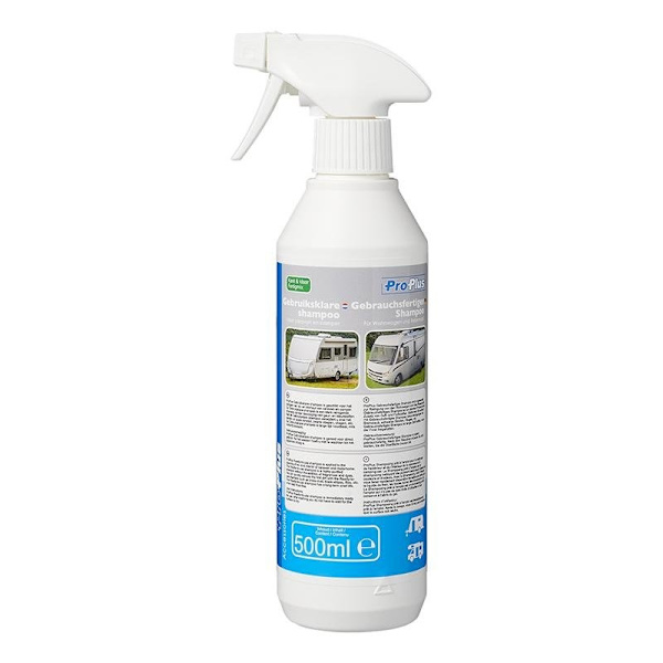 Käyttövalmis shampoo 500 ml matkailuvaunuihin ja matkailuautoihin