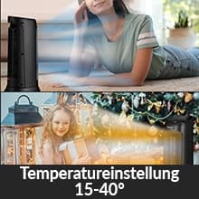 Keramisk värmeelement, 2000W, 4 lägen, timer, fjärrkontroll