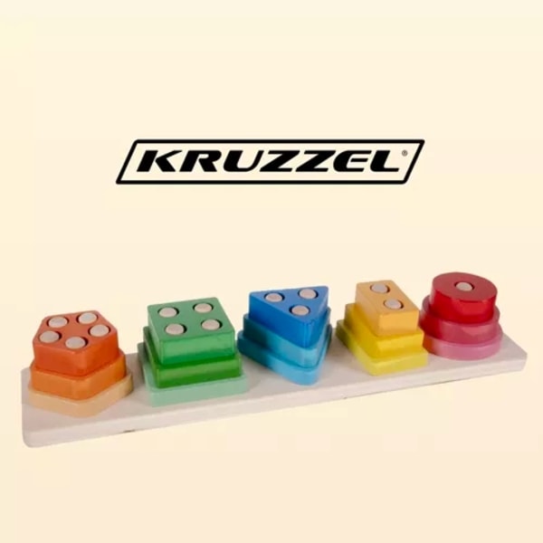 Sorterare - träpussel Kruzzel 22492