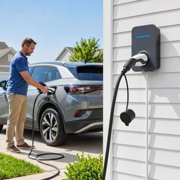 11 kW Typ 2 laddningskabel för elbilar, 5 m, IP65, läge 3