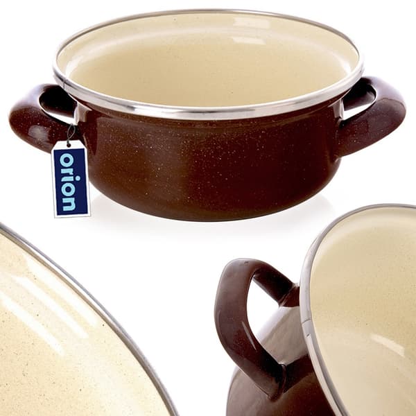 BRUNN emaljgryta 14 cm, 600 ml