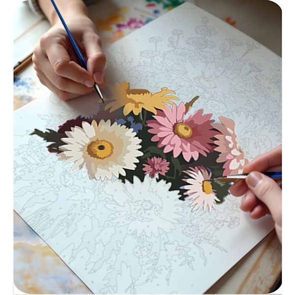 Målning efter siffror 40x50 cm Massido Blommor