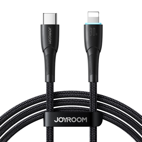 Kabel til iPhone Starry Series USB-C - Lightning 30W 1m sort