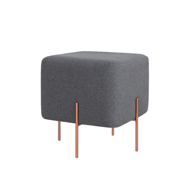 Pouff Copper 59 - tummanharmaa