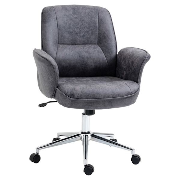 Kontorstol Ergonomisk Skrivebordsstol Med Vippefunktion, Højdejusterbar, Bæreevne Op Til 120Kg, 67X69X92-102Cm