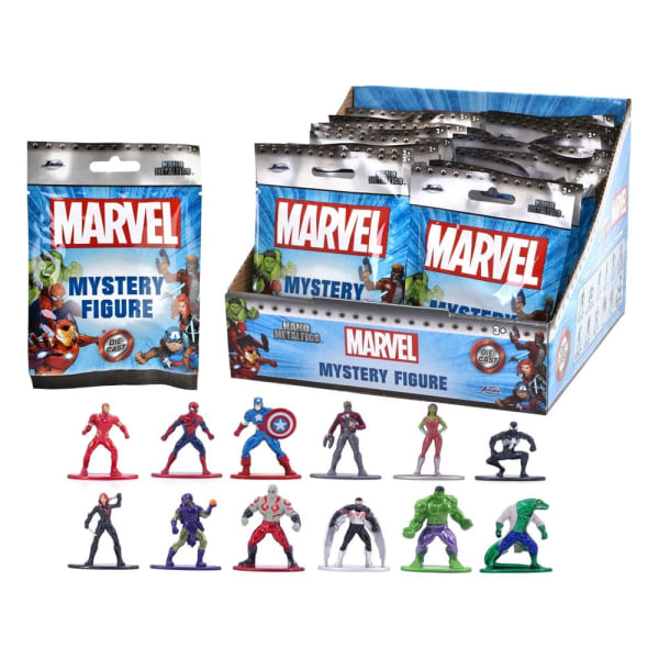 Marvel Nano Metalfigs Diecast Minifigurer 4 cm Sortiment Wave 1 (24)