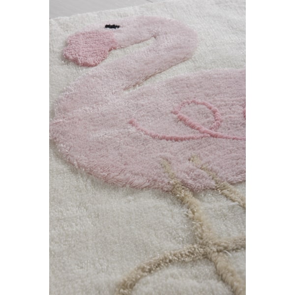 Akryl Badmatta Set (3 delar) Rosa Flamingo
