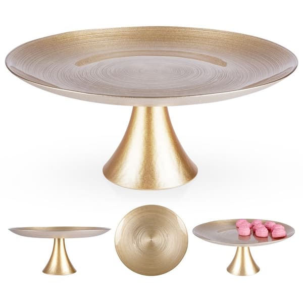 Elegant kagefod i glas - 28 cm diameter