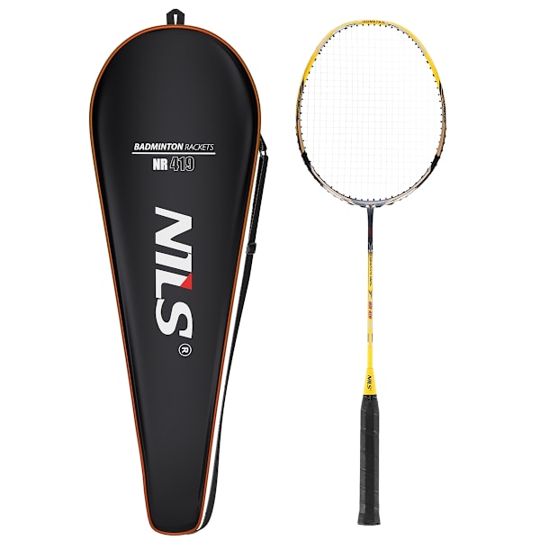 Badmintonracket i kol med lock