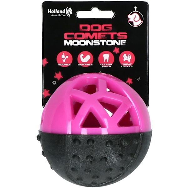 Dog Comets Moonstone Treat pallo pyöreä vaaleanpunainen