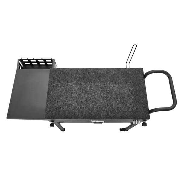 Udendørs grillvogn, 31 x 17 tommer, foldbart forberedelsesbord, hjul