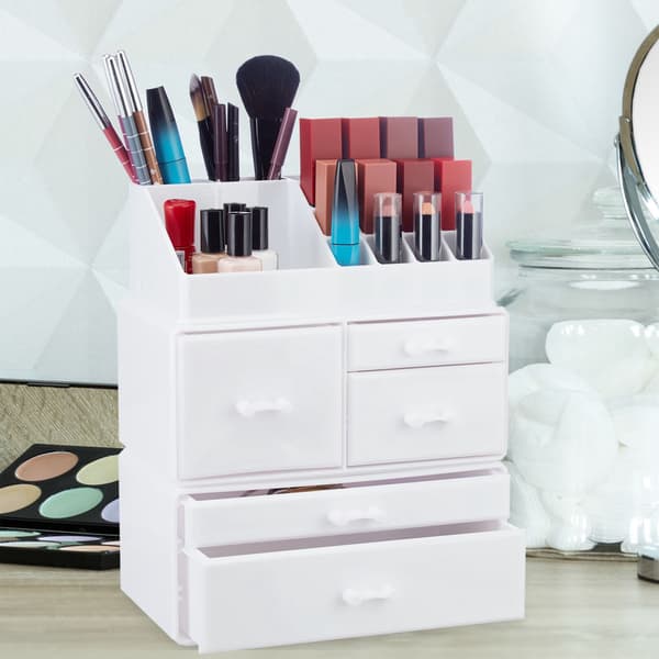 Makeup opbevaring i akryl med 21 rum
