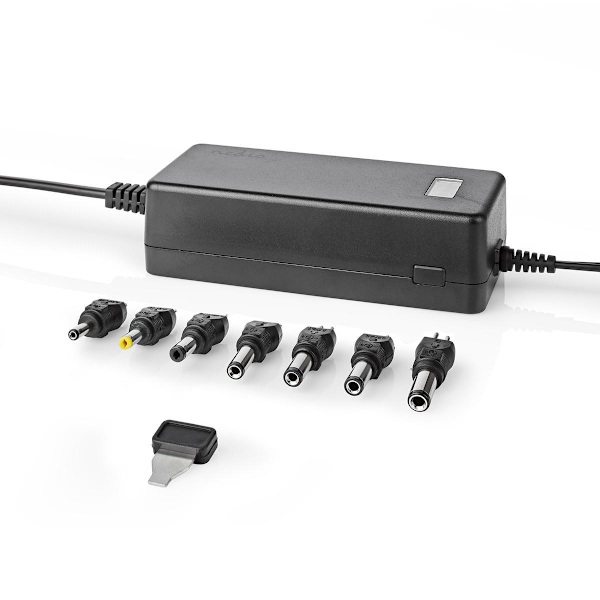 Universal nätadapter | 36 W | 5 - 24 V DC | 1.80 m | 2.4 A - 3.0 A A | 7 plug(s) | Svart