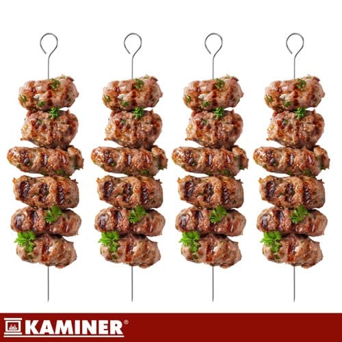 9-delt grillsæt i rustfrit stål med kuffert