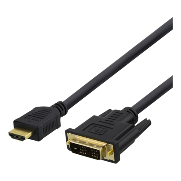 Deltaco HDMI till DVI-kabel, 5m, Full HD - Svart