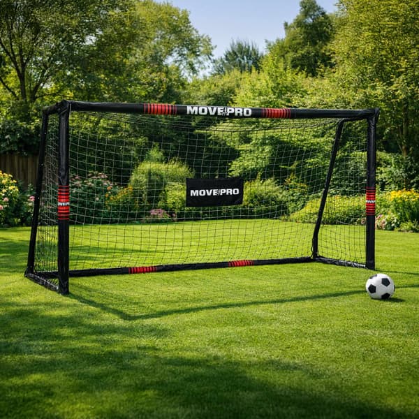 Fodboldmål med net, 300x200 cm, stålramme