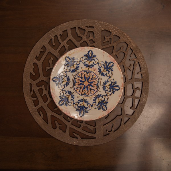 Træ bordmåttesæt (4 stykker) Coral - Wenge