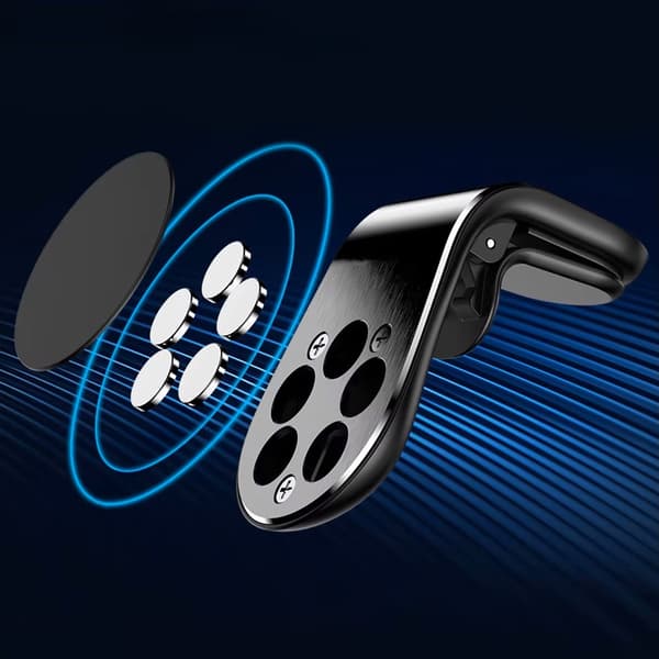 Magnetisk bilhållare, universal ventilationsfäste, svart
