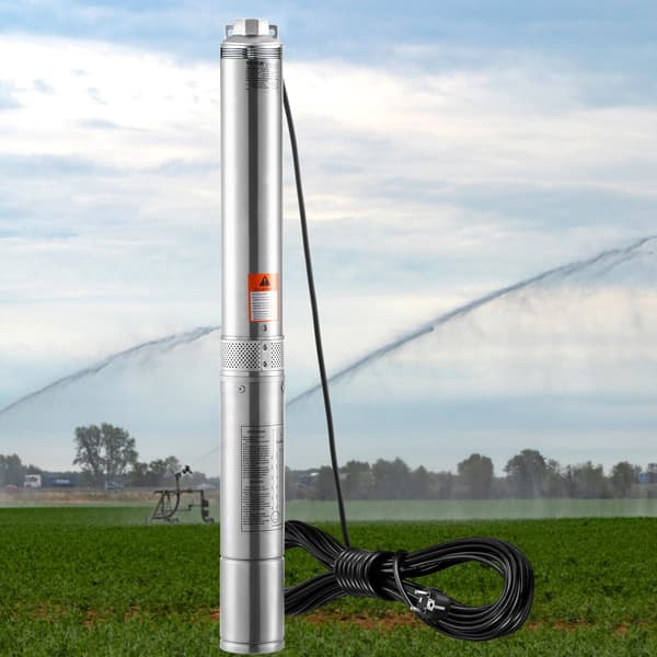 Dykpumpe til dyb brønd 750W, 75m løftehøjde, IP68, rustfrit stål