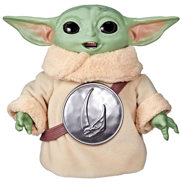 Star Wars interaktiv Grogu-figur med snacks, 16,5 cm