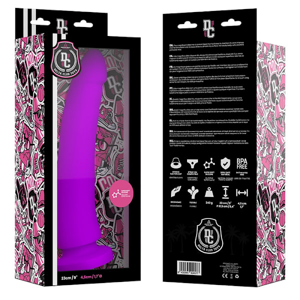Delta Club - Leksaker Lilac Dildo Medical Silikon 23 Cm -O- 4,5 Cm