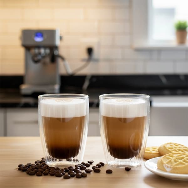 Dubbelväggiga termosglas, 350 ml, set om 2