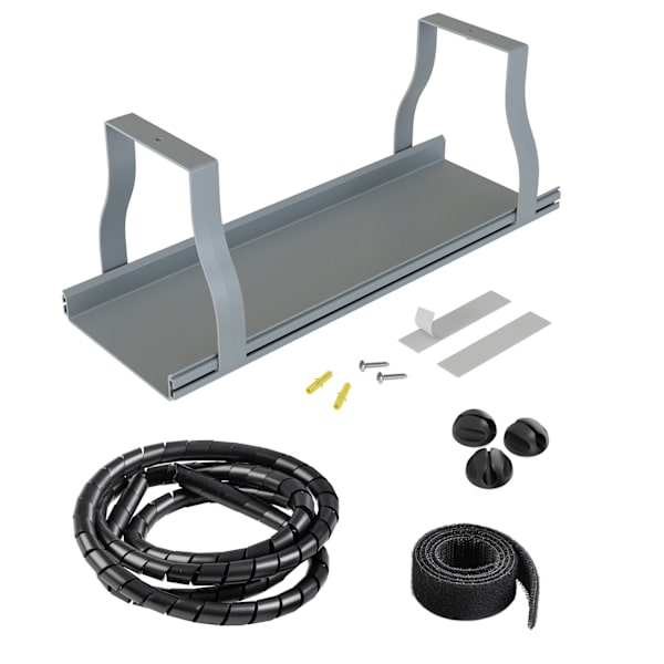 D-Line Skrivbordskabel Organizer Kit Grå