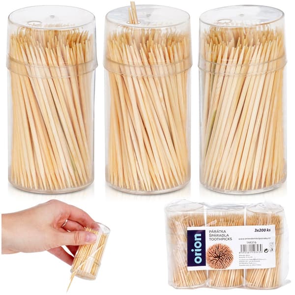 Bambu tandpetare 6,5 cm 3x200 st.