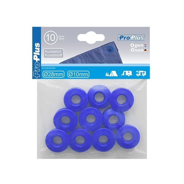 Snap eyelets plastik - sæt med 10 stk