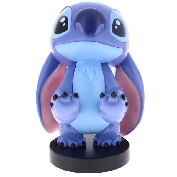 Stitch Figur Klemmebeslag, 21 cm Cable Guy Display