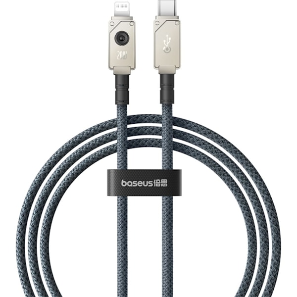 Baseus snabbladdningsdatakabel USB-C - Lightning, 1m - Vit