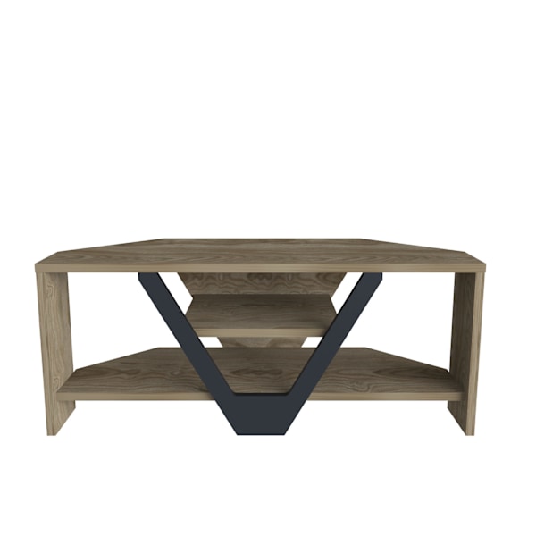 TV Stand Karin - Valnød, Sort