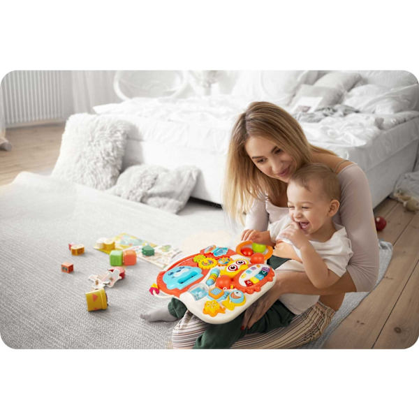 Pedagogiskt Aktivitetsbord 2-i-1 RK-810 Vit/Röd