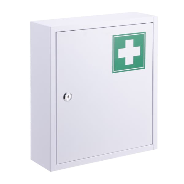 Låsbart medicinskåp – 3 fack, väggmontering