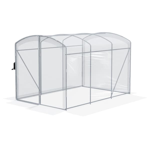 Tunnelväxthus för inträde, transparent lock, 3x2x2m