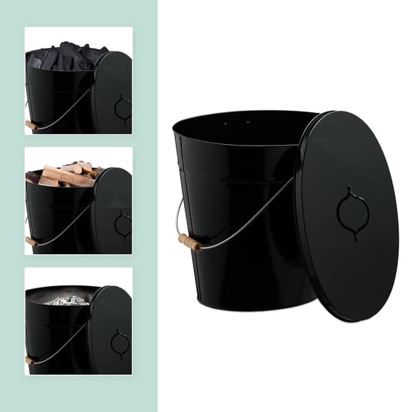 Askfat med lock 18,5 L