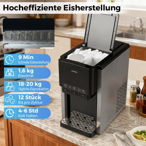 3-i-1 ismaskine og vanddispenser, Bullet og knust is