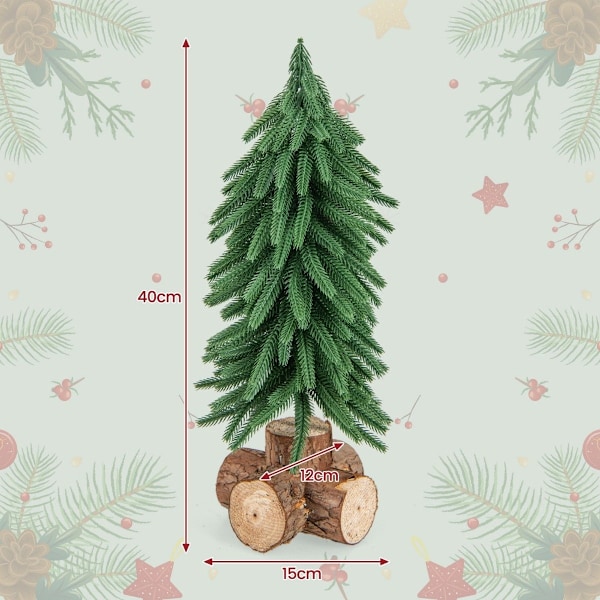 40 cm hög bordsjulgran konstgjord julgran med 200 grenspetsar