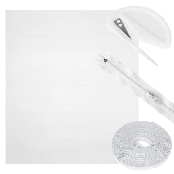 Myggnät för takfönster, vit polyester, 140x120 cm