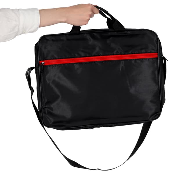 Laptoptaske 15,6 tommer med strop – Unisex, sort
