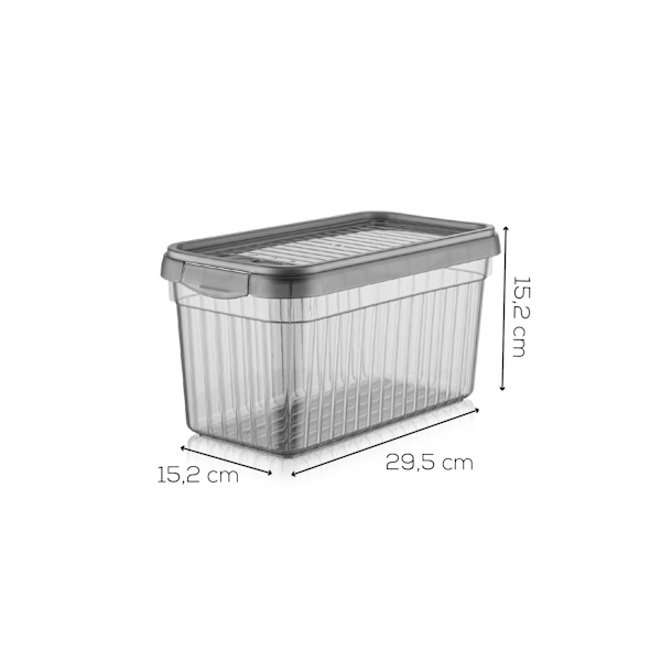 Förvaringsbox Set (3 delar) BNM-7994 - Antracit