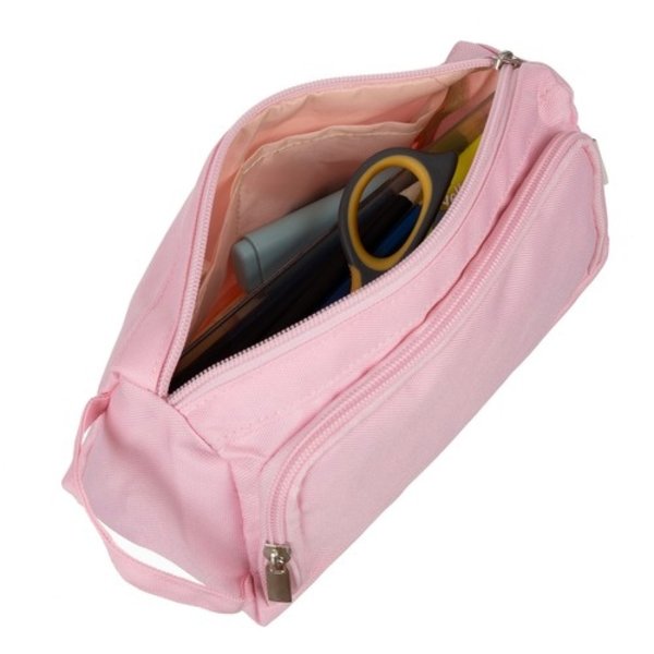 Dubbelt utdragbart pennfodral - rosa Maaleo 24519