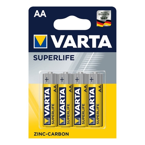 Varta Superlife batterier AA 4 stk i blister